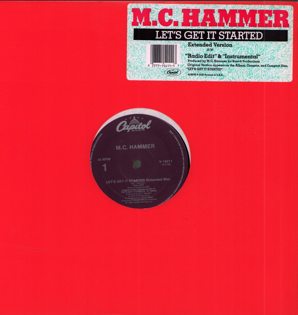 Mc Hammer - Let's Get It Started - 12 Inch