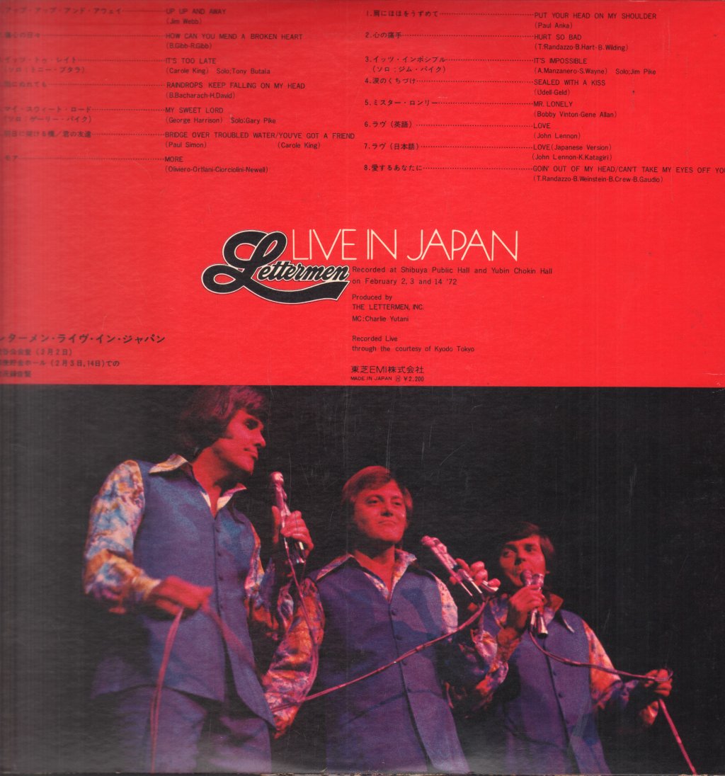 Lettermen - Live In Japan - Lp