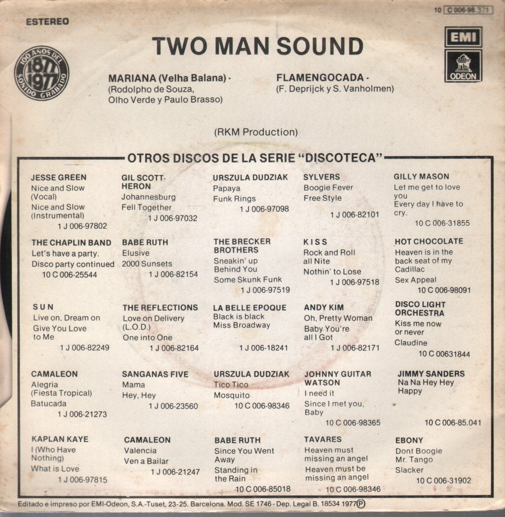 Two Man Sound - Mariana - 7 Inch