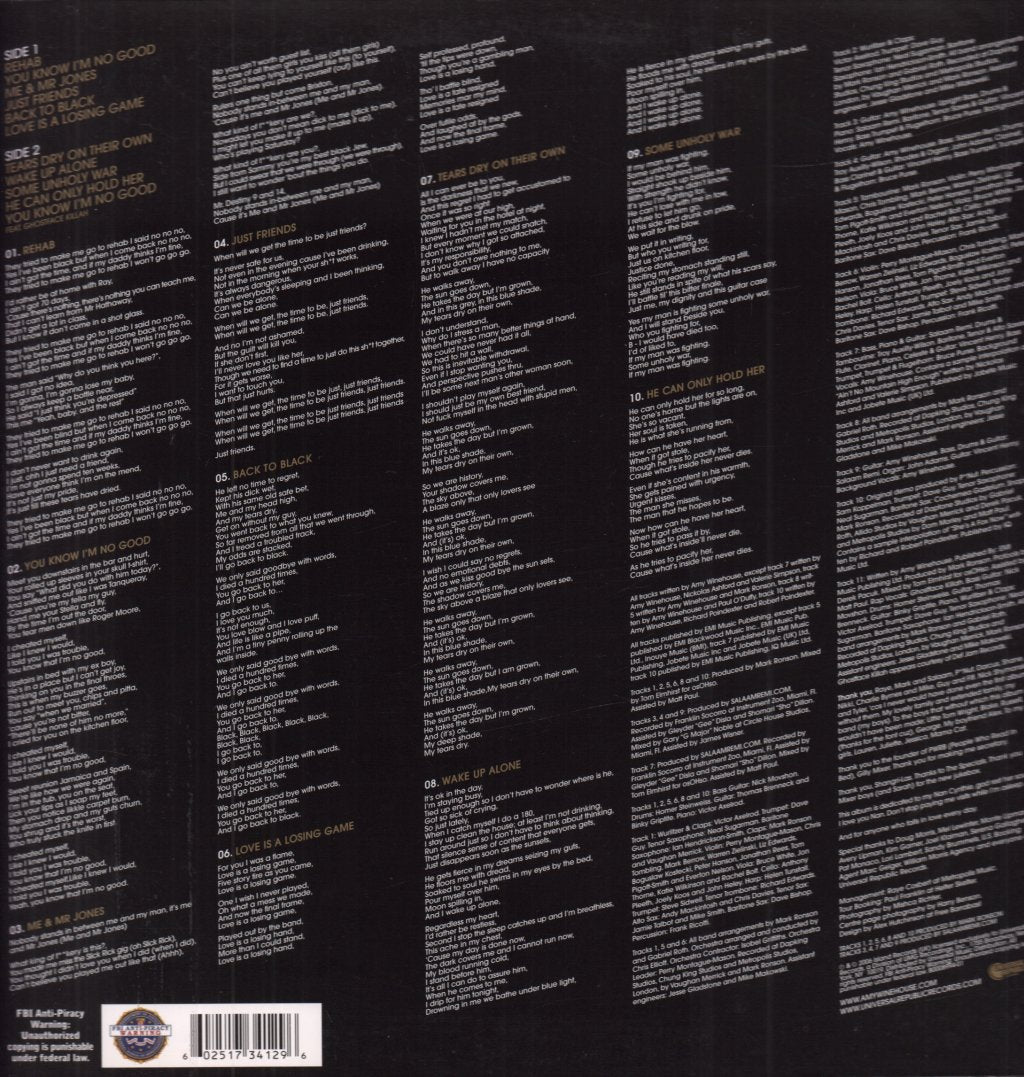 Amy Winehouse - Back To Black - Lp