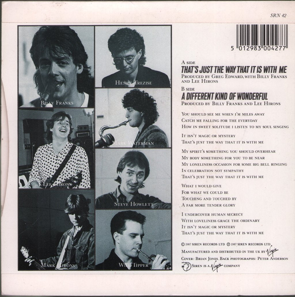 Faith Brothers - That's Just The Way That It Is With Me - 7 Inch