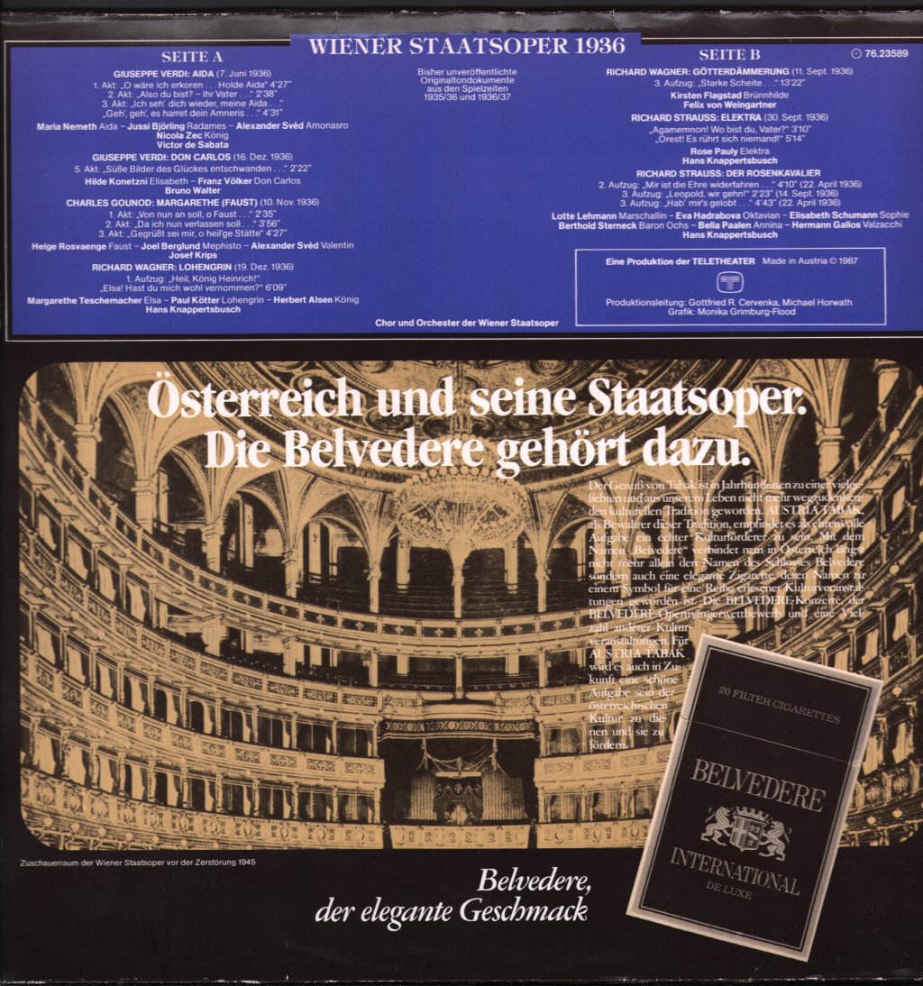 Various Artists - Wiener Staatsoper 1936 - Lp