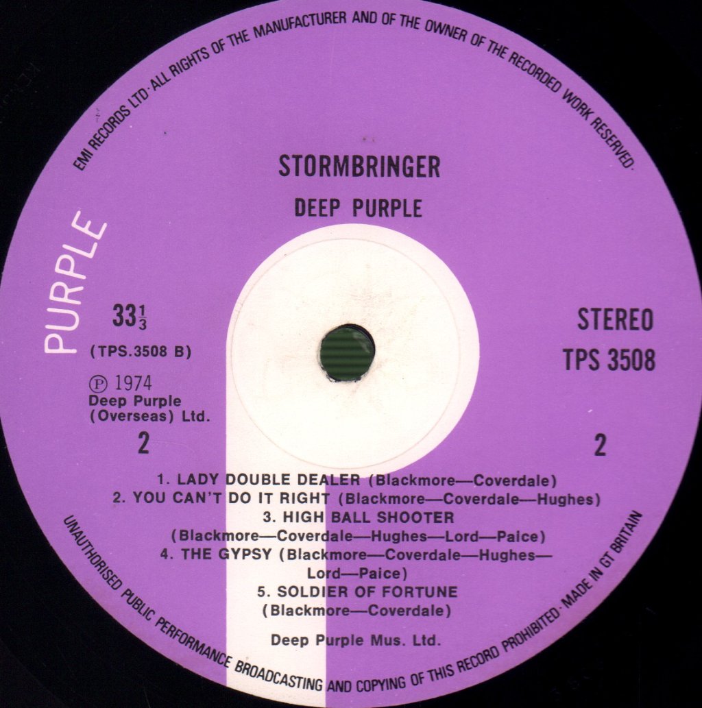 Deep Purple - Stormbringer - Lp