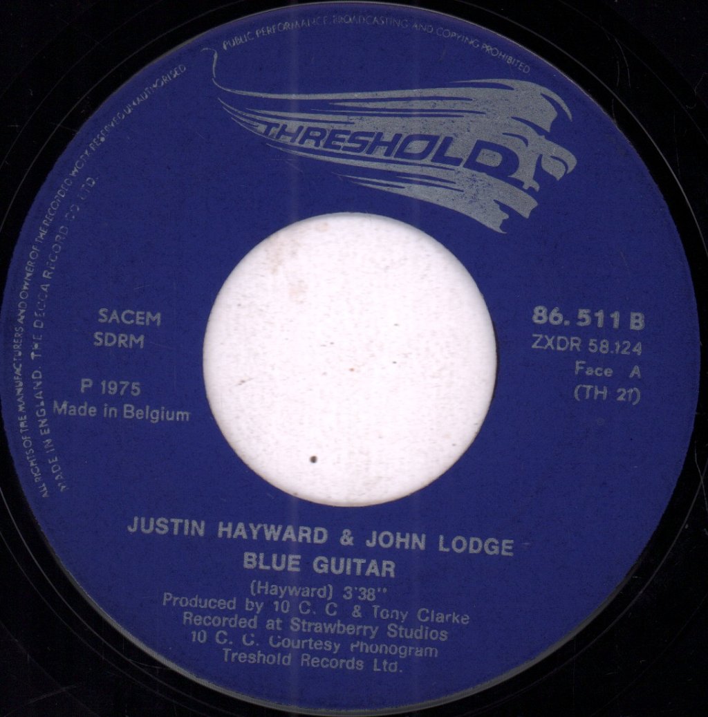 Justin Hayward And John Lodge - Blue Guitar - 7 Inch