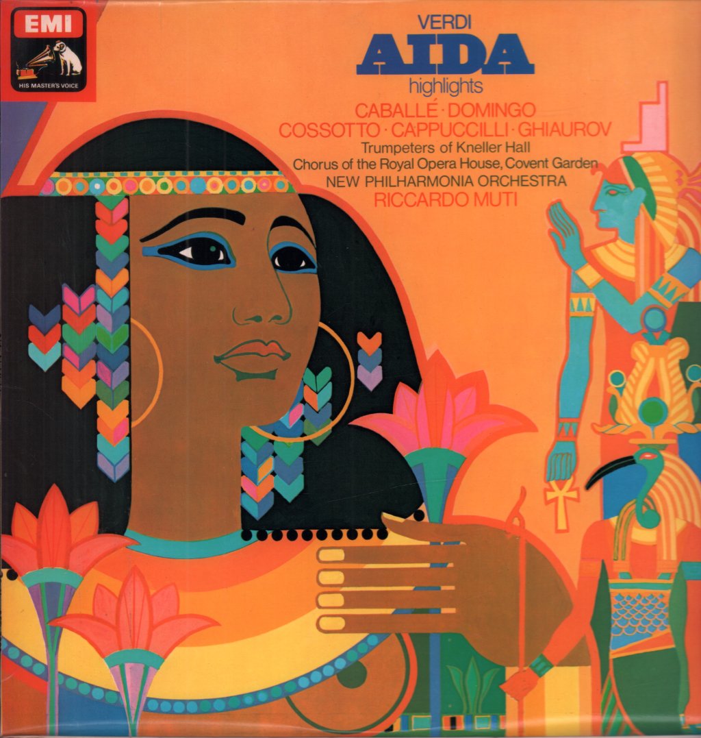 Montserrat Caballe / Placido Domingo / Fiorenza Cossotto / Riccardo Muti - Verdi Aida Highlights - Lp