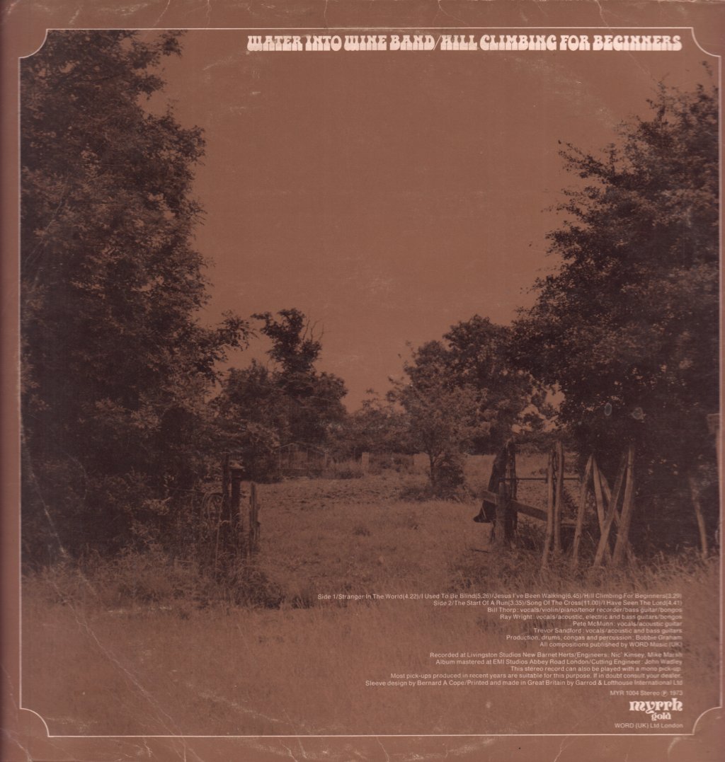 Water Into Wine Band - Hill Climbing For Beginners - Lp
