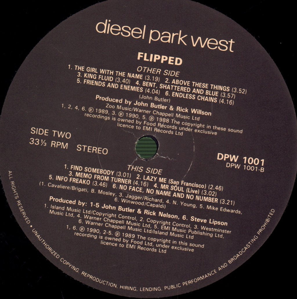 Diesel Park West - Flipped - Lp