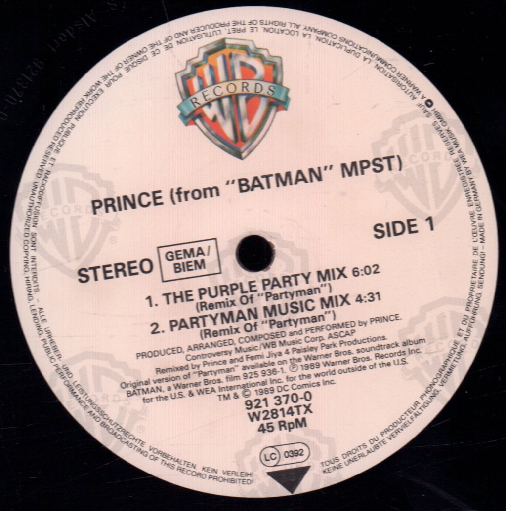 Prince - Partyman - 12 Inch