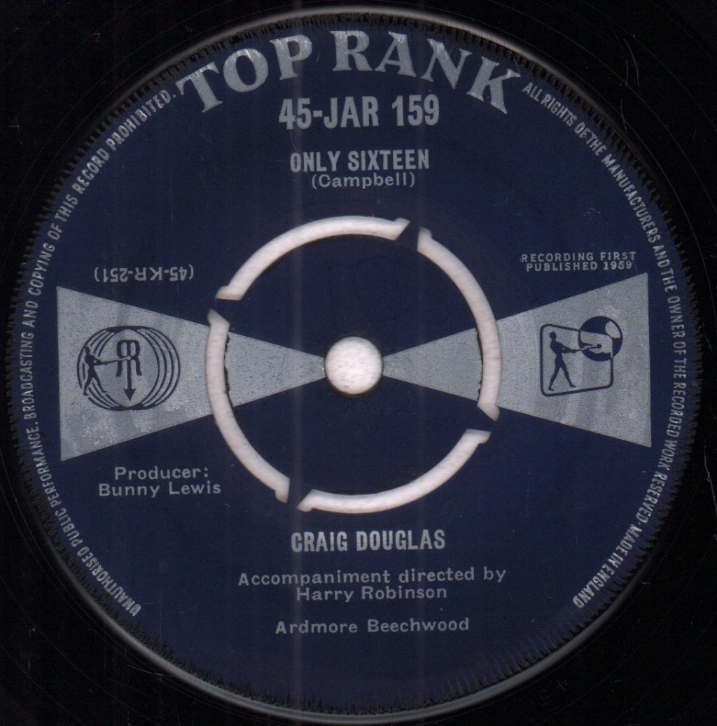 Craig Douglas - Only Sixteen - 7 Inch
