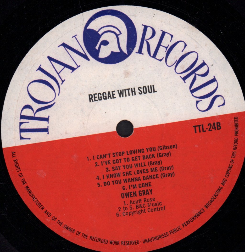 Owen Gray - Reggae With Soul - Lp