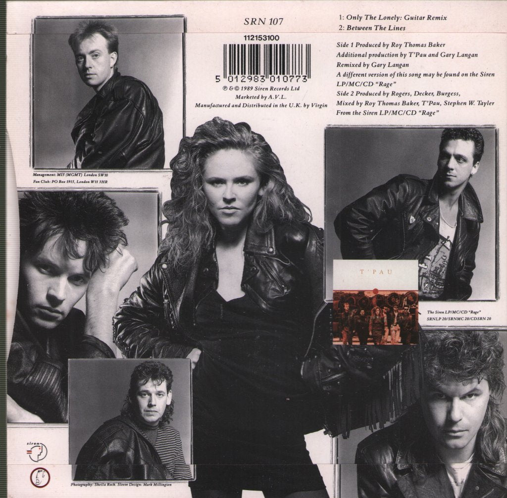 T'PAU - Only The Lonely - 7 Inch