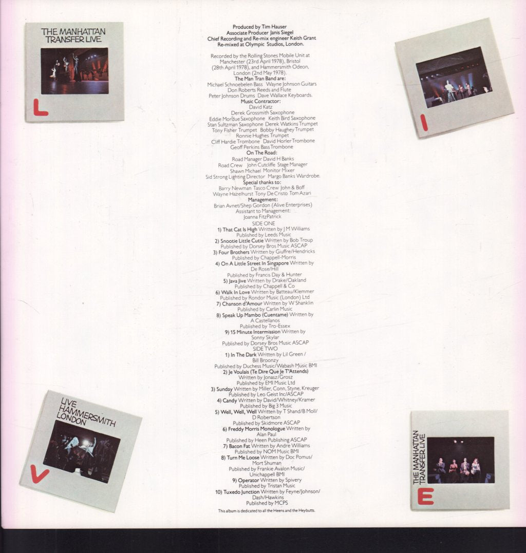 Manhattan Transfer - Live - Lp