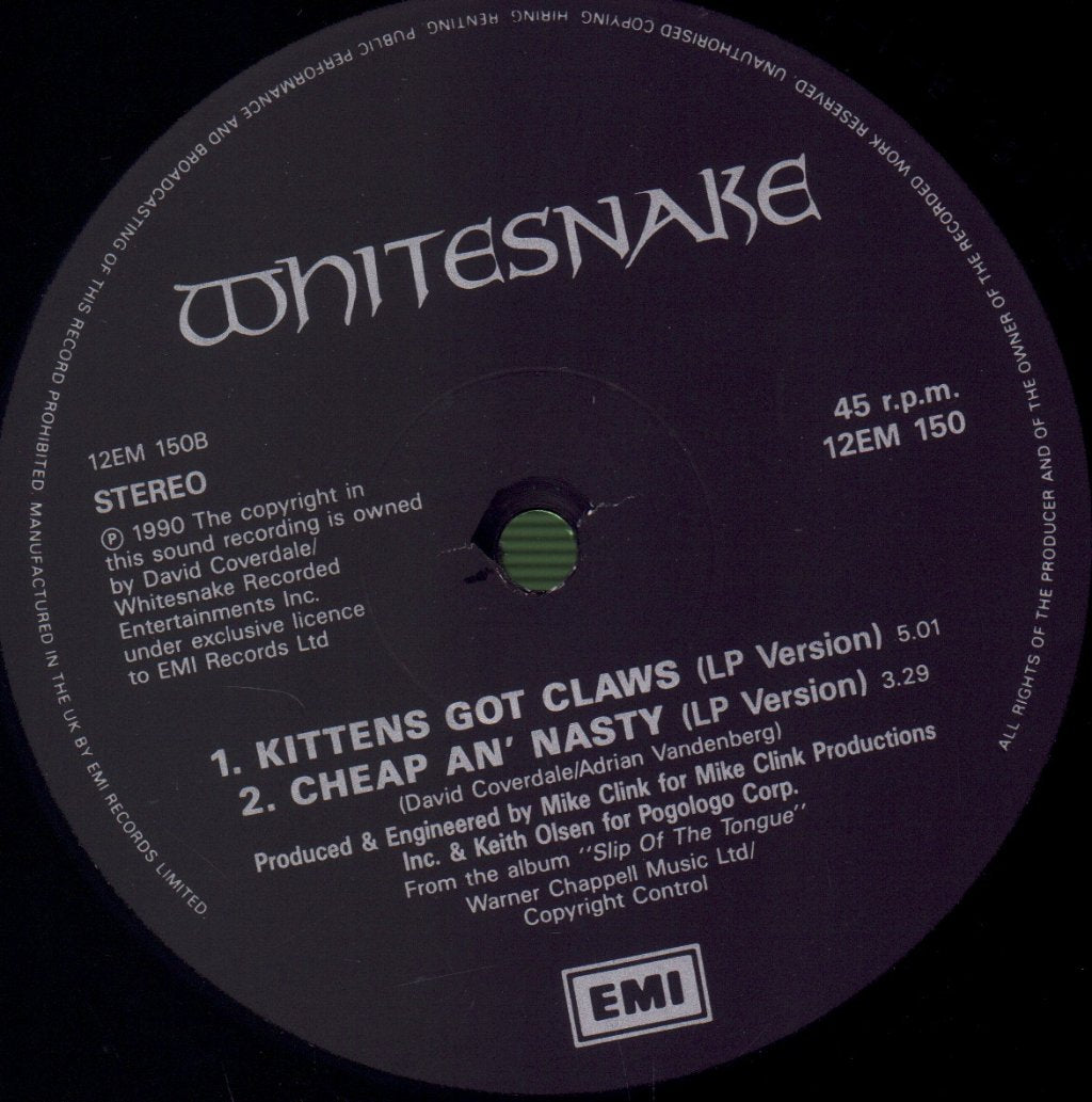 Whitesnake - Now You're Gone - 12 Inch