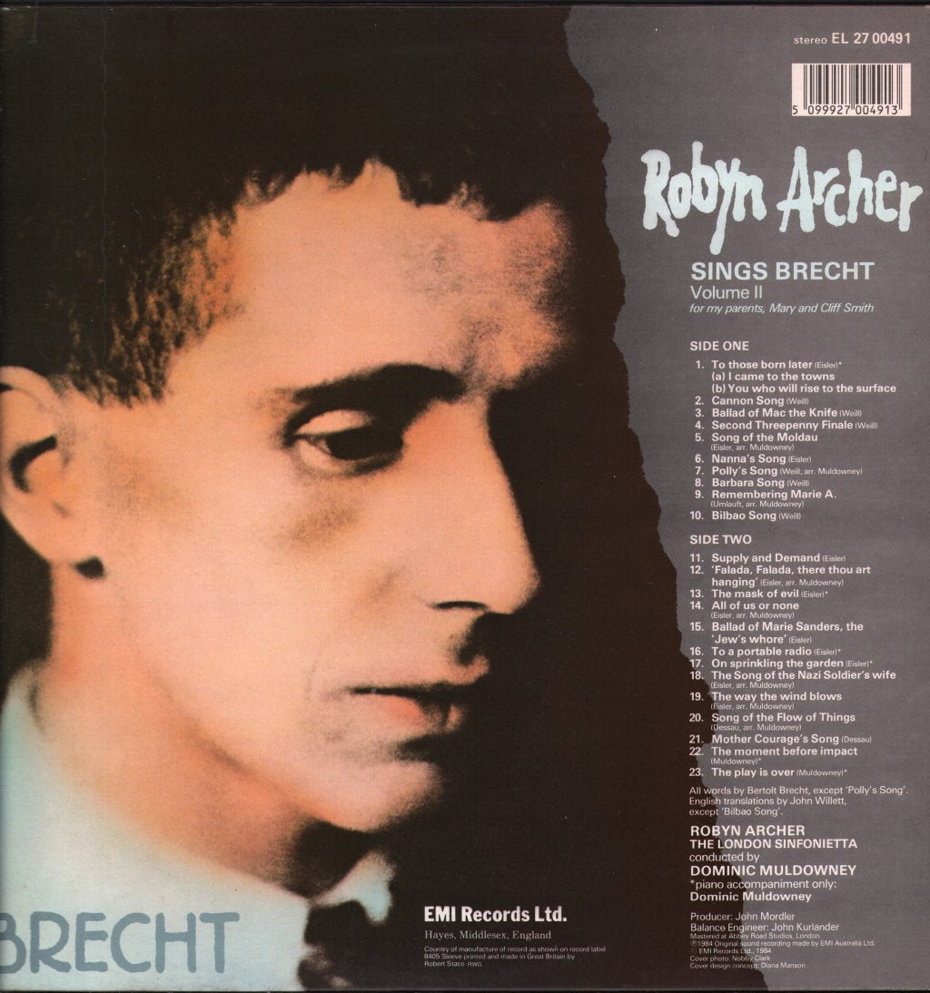 Robyn Archer - Sings Brecht Volume 2 - Lp