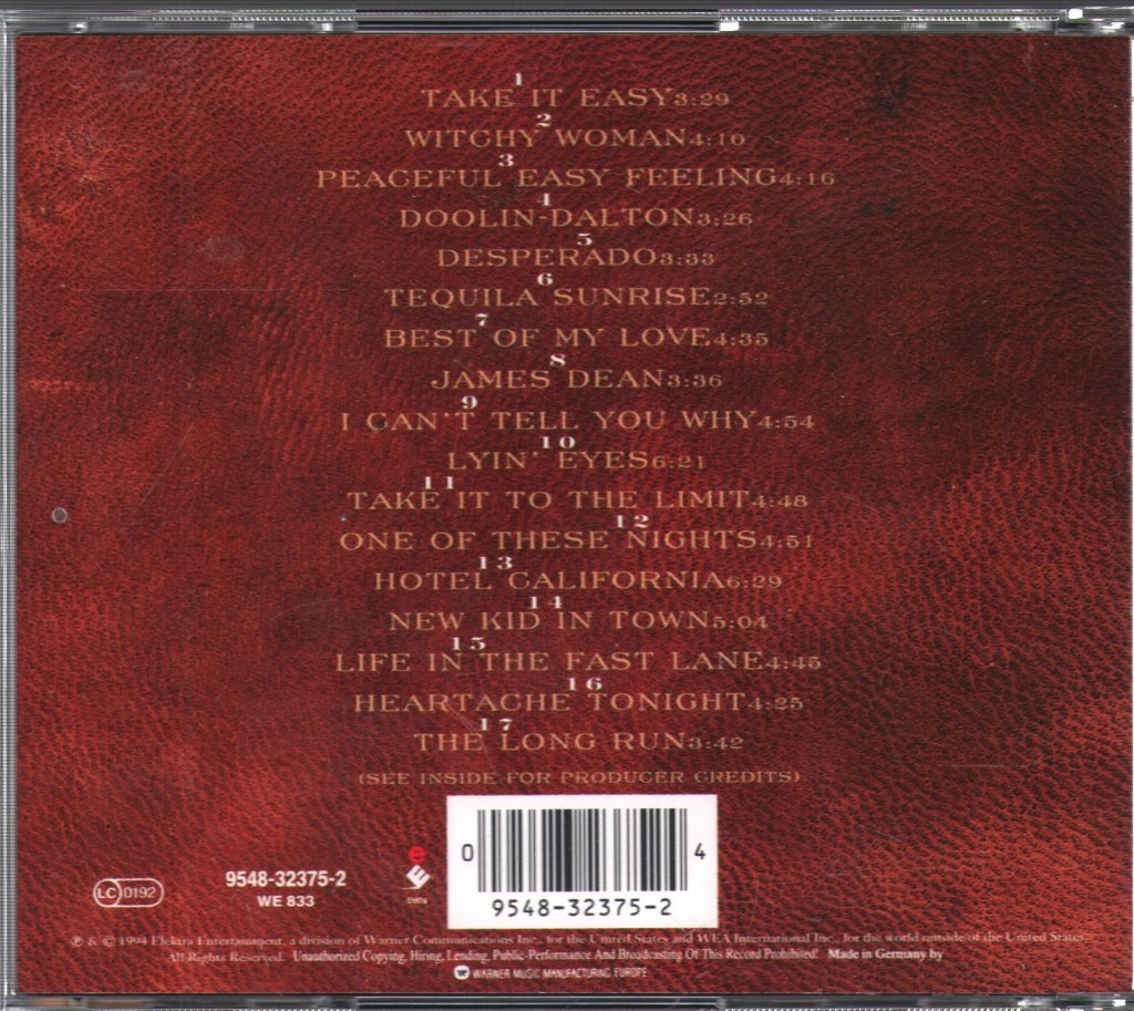 Eagles - Very Best Of The Eagles - Cd