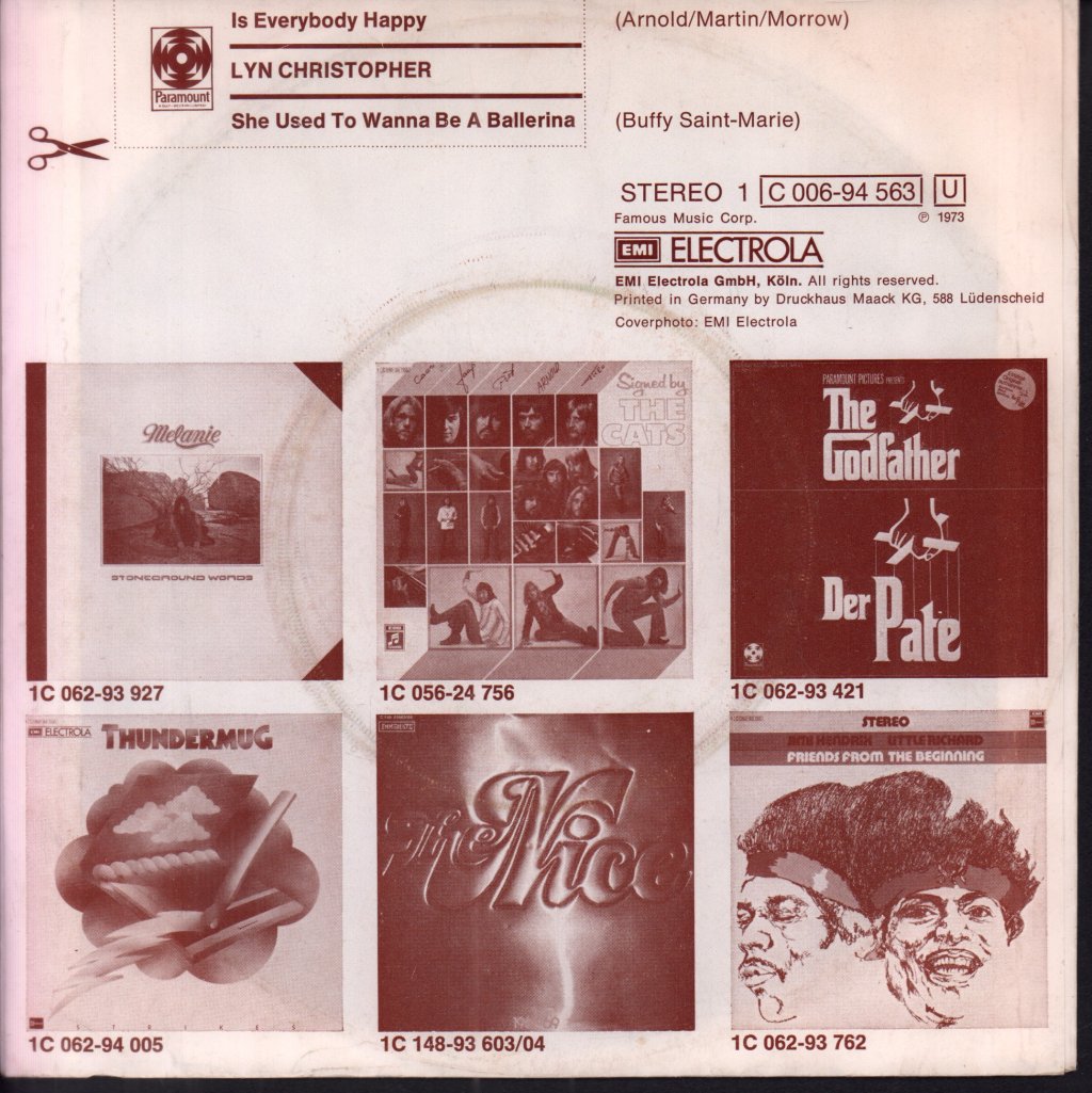 Lyn Christopher - Is Everybody Happy - 7 Inch