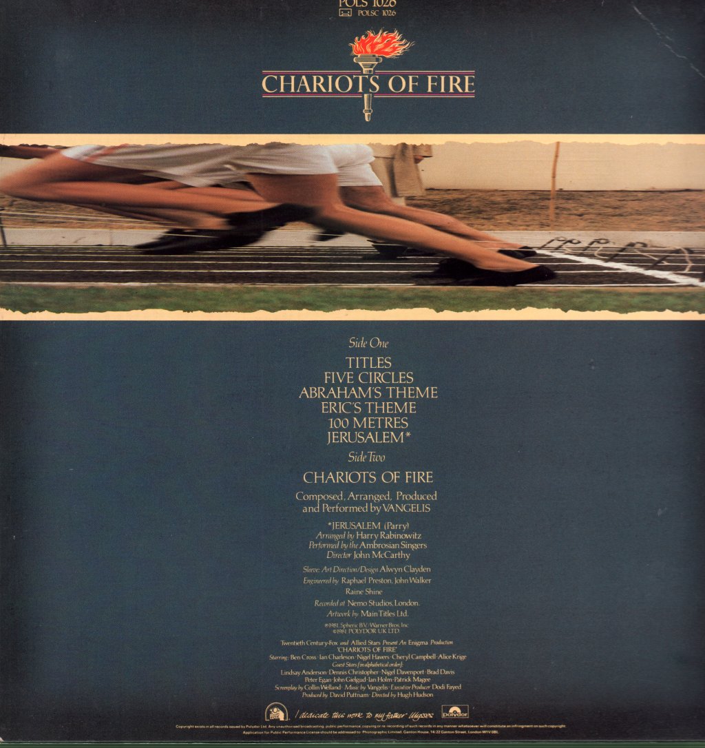 Vangelis - Chariots Of Fire - Lp