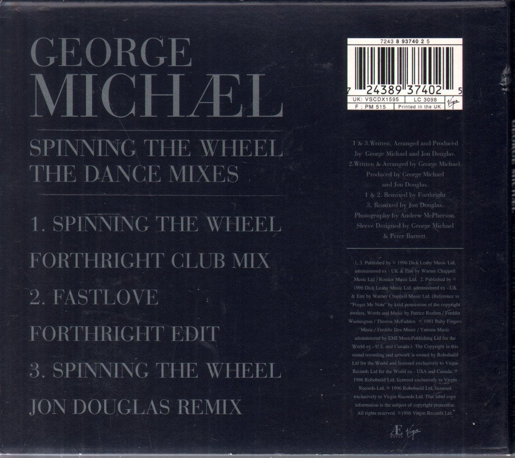 George Michael - Spinning The Wheel - Cd