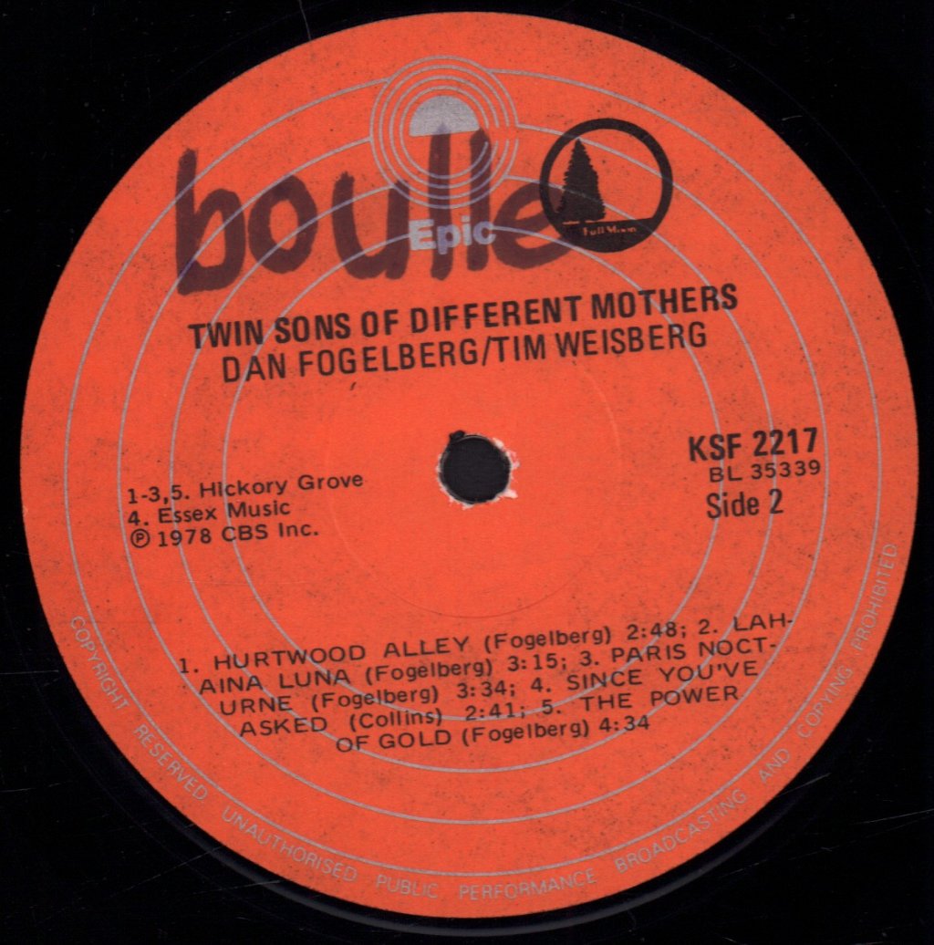 Dan Fogelberg - Twin Sons Of Different Mothers - Lp