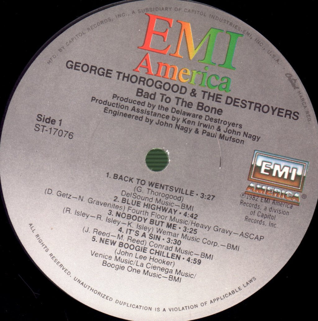George Thorogood And The Destroyers - Bad To The Bone - Lp