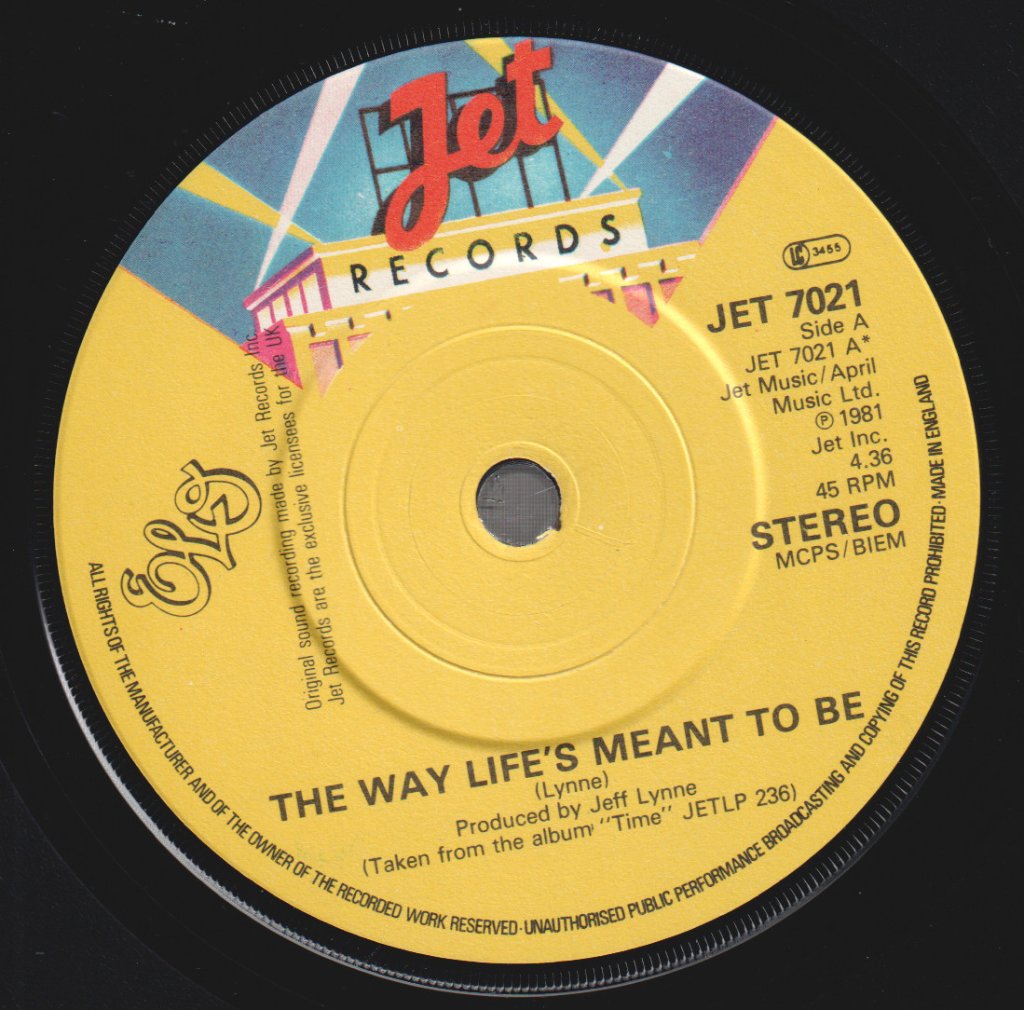 Electric Light Orchestra - Way Life's Meant To Be - 7 Inch