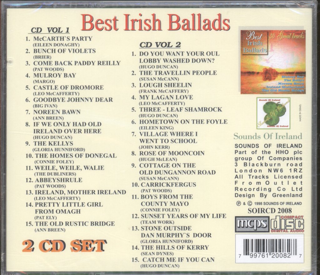 Various Artists - Best Irish Ballads - Double Cd