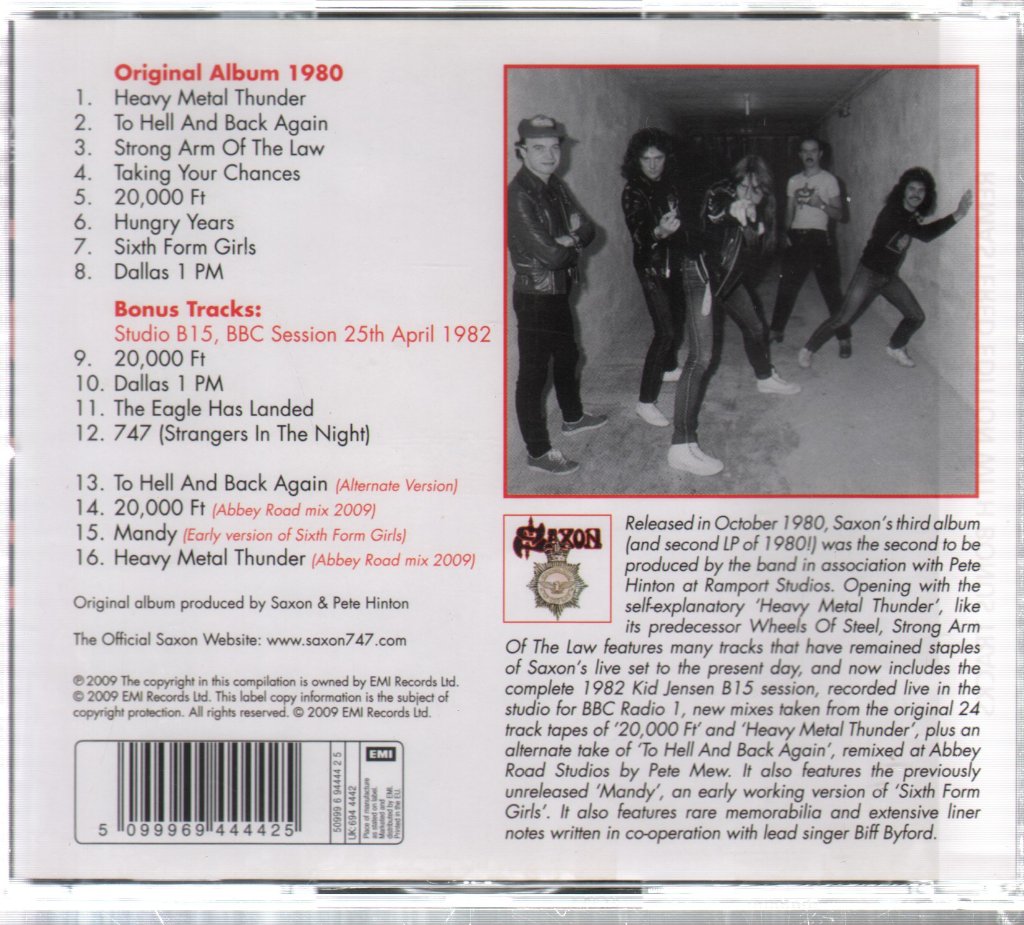 Saxon - Strong Arm Of The Law - Cd