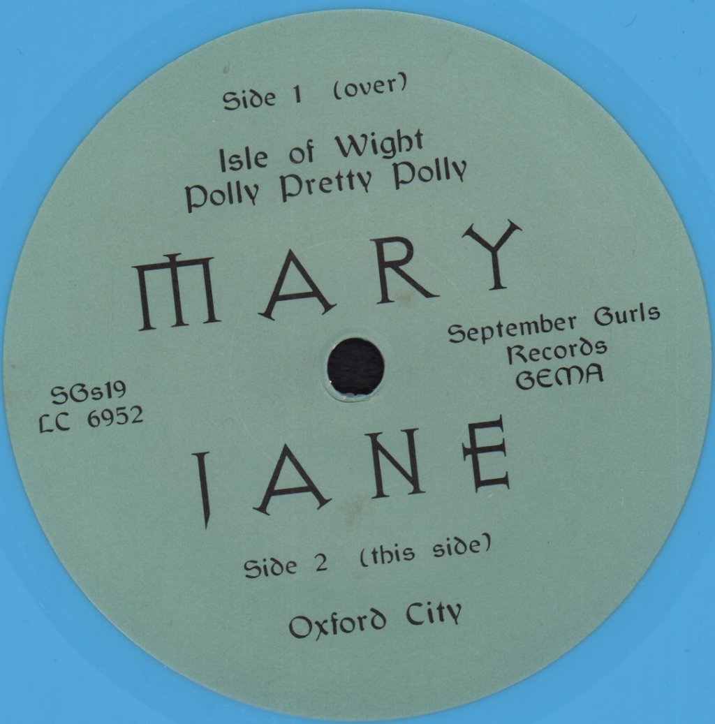 Mary Jane - Isle Of Wight - 7 Inch