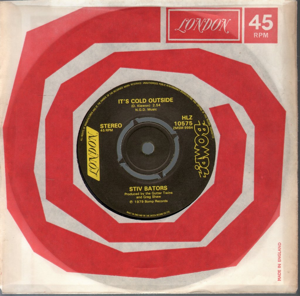 Stiv Bators - It's Cold Outside - 7 Inch