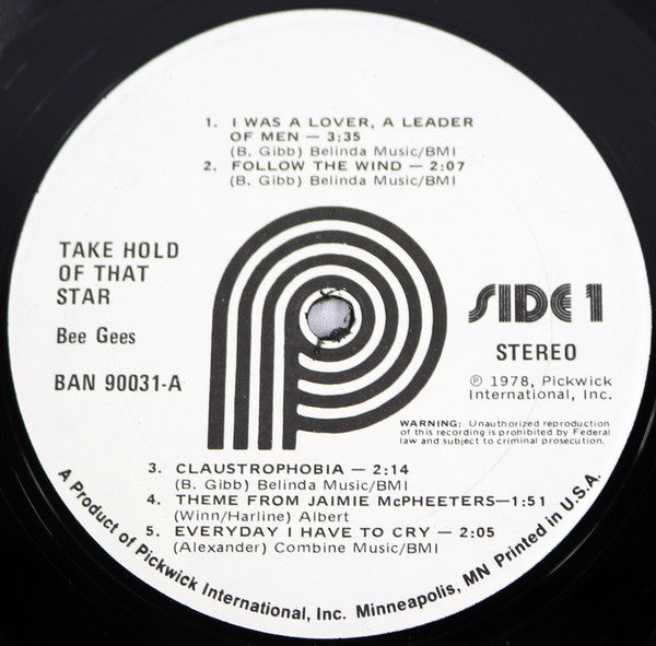 Bee Gees - Take Hold Of That Star - Lp