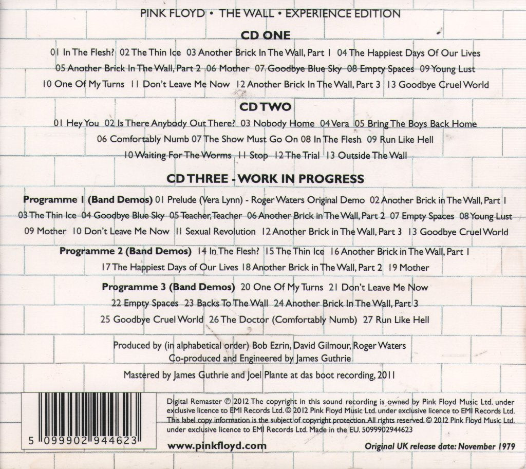 Pink Floyd - Wall - Double Cd