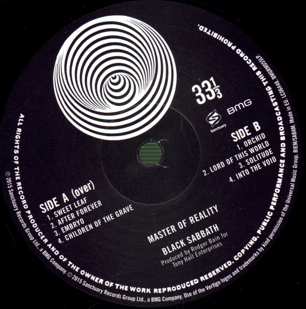 Black Sabbath - Master Of Reality - Lp