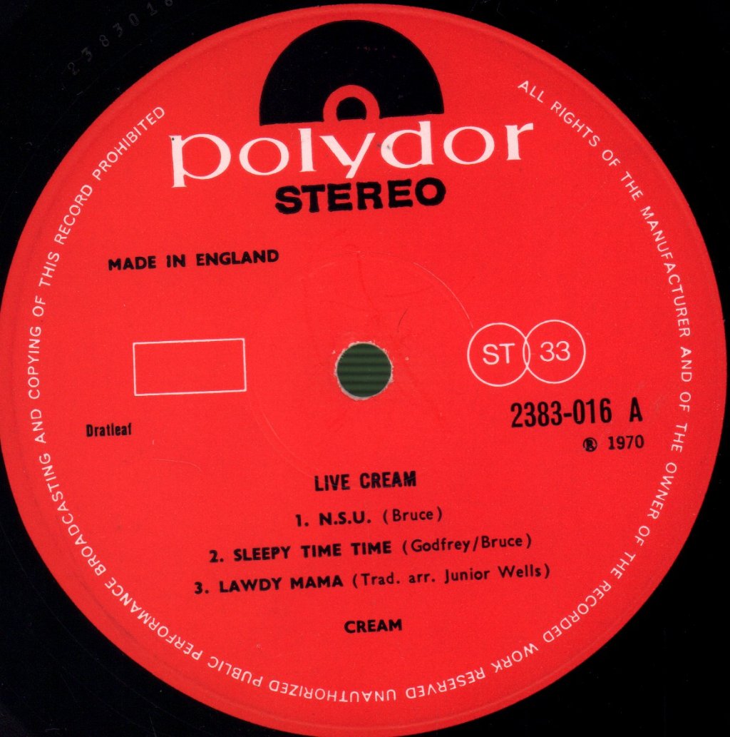 Cream - Live Cream - Lp