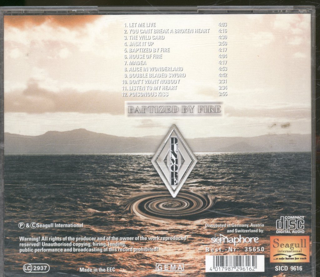 Jon Dunmore - Baptized By Fire - Cd