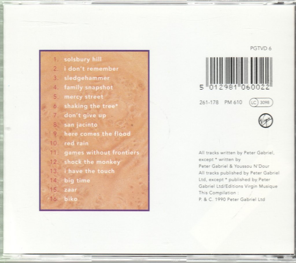 Peter Gabriel - Shaking The Tree (Sixteen Golden Greats) - Cd