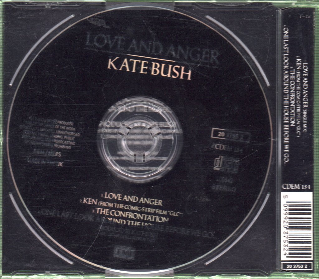 Kate Bush - Love And Anger - Cd