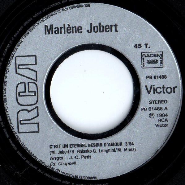 Marlene Jobert - C'est Un Eternel Besoin D'amour - 7 Inch