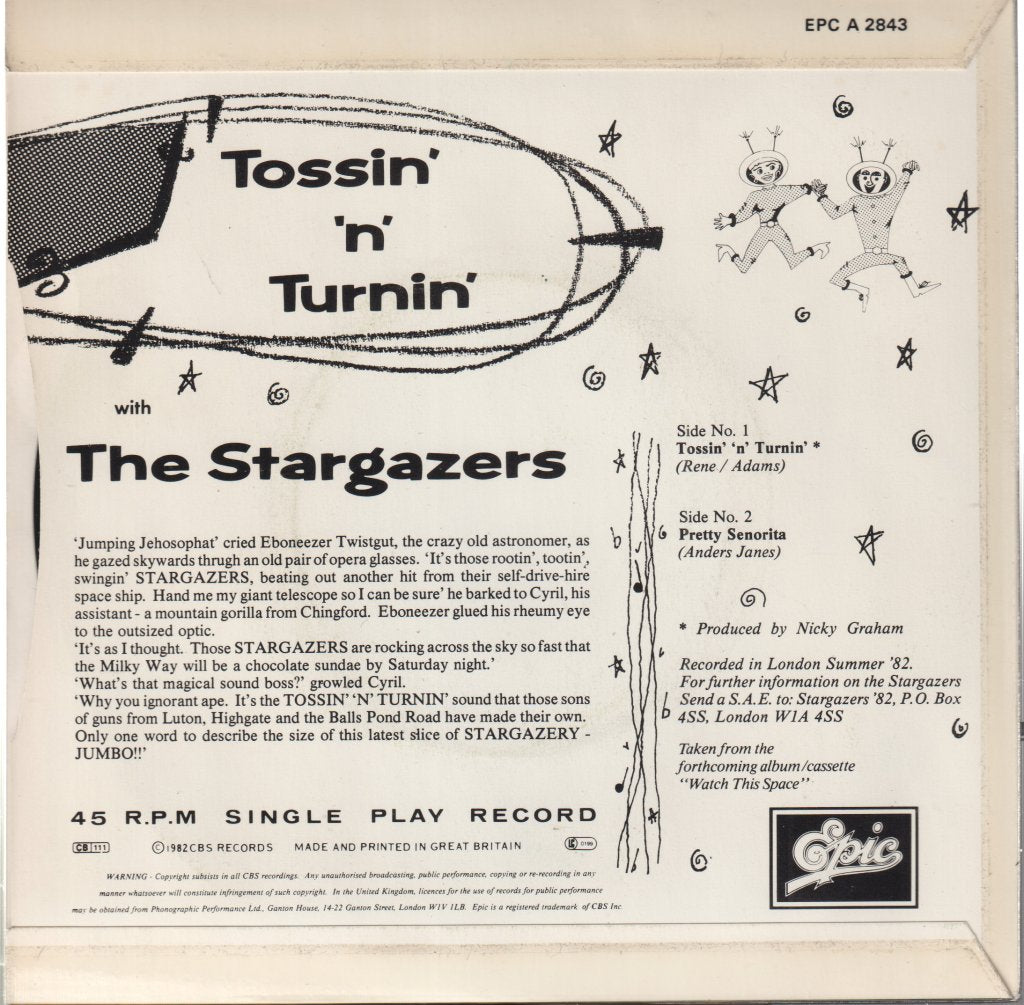Stargazers (Rockabilly Group) - Tossin' N Turnin - 7 Inch