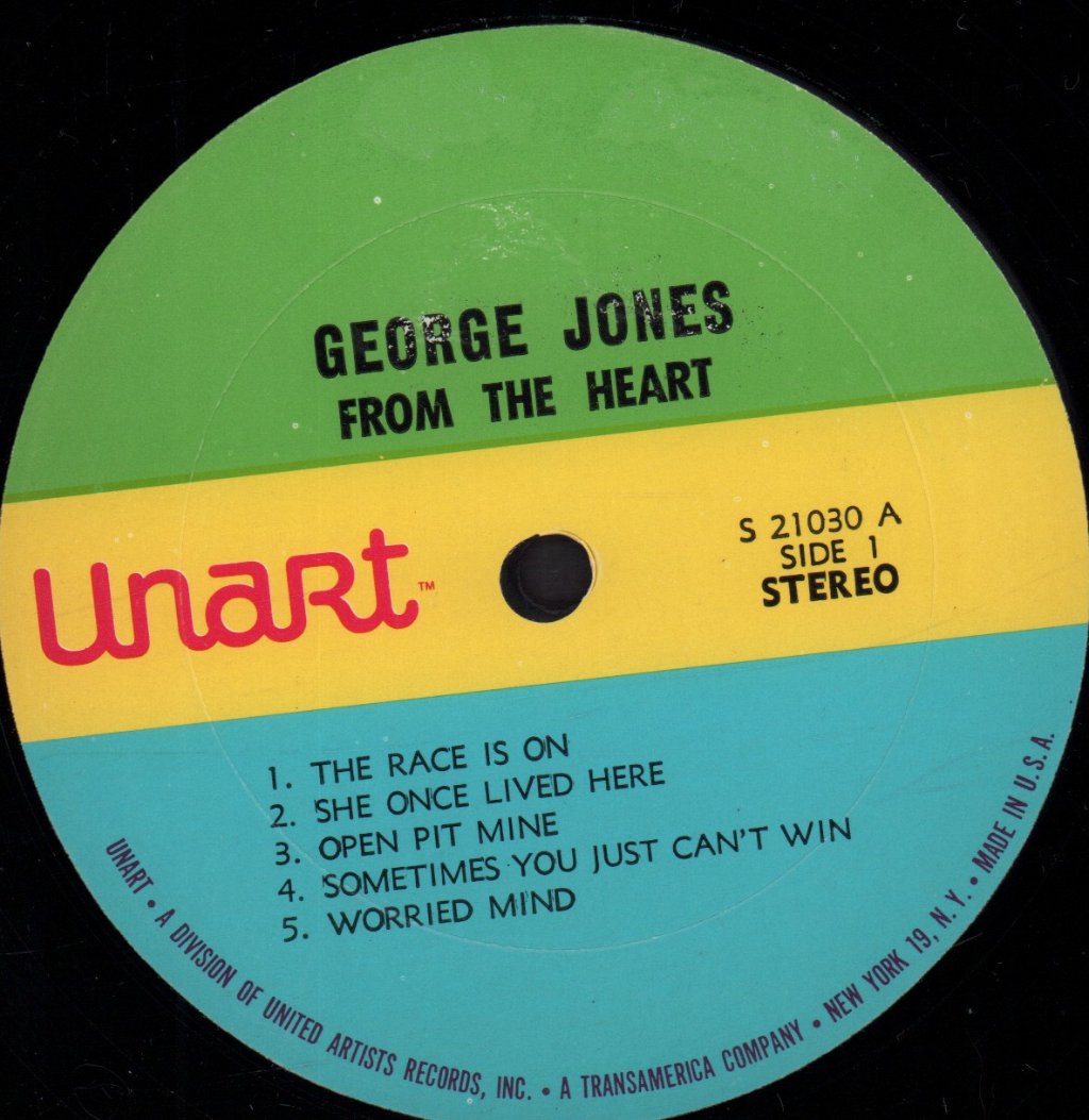 George Jones - From The Heart - Lp