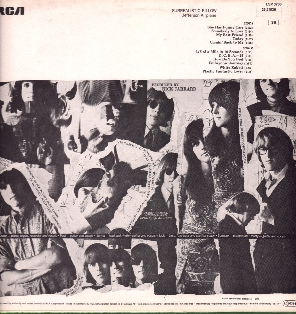 Jefferson Airplane - Surrealistic Pillow - Lp