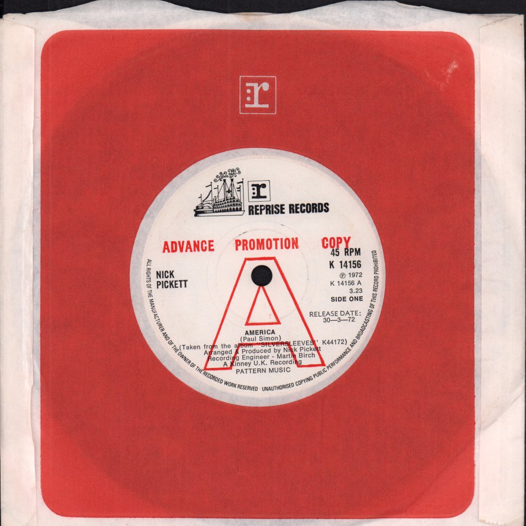 Nick Pickett - America - 7 Inch