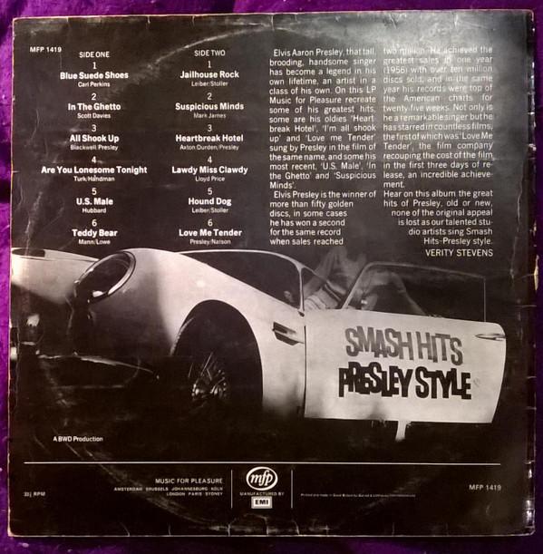 Unknown Artist - Smash Hits Presley Style - Lp