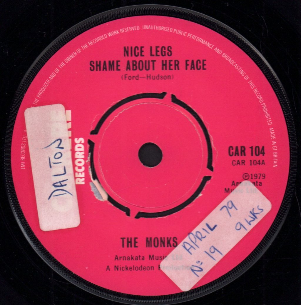 Monks (Punk Group) - Nice Legs Shame About Her Face - 7 Inch