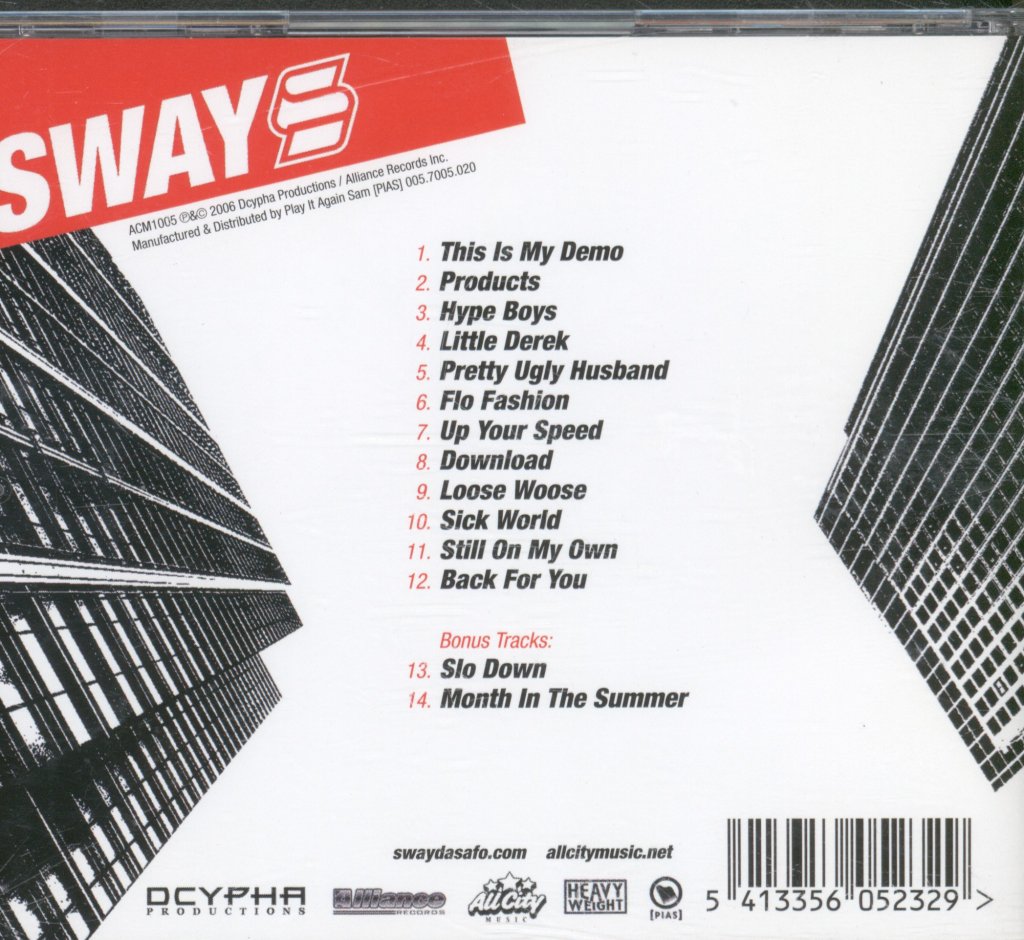 Sway (2000'S Group) - This Is My Demo - Cd