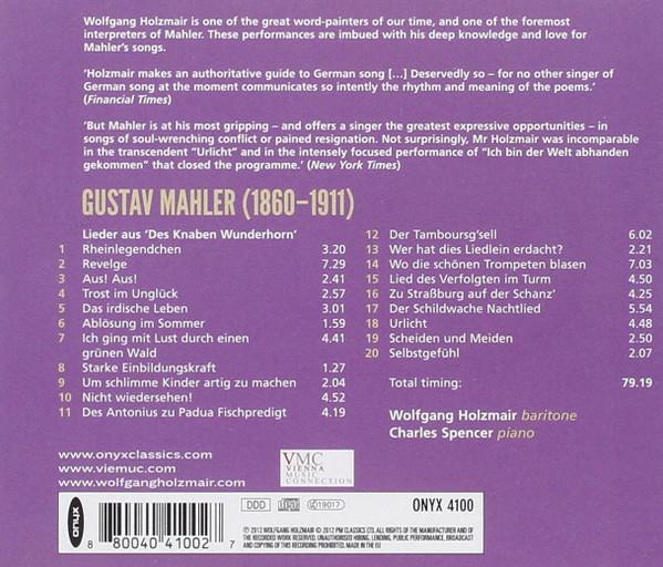 Wolfgang Holzmair, Charles Spencer - Mahler - Des Knaben Wunderhorn - Cd
