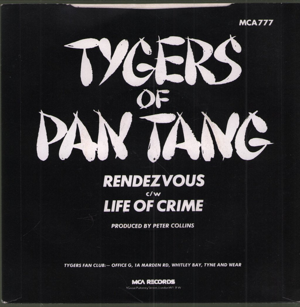 Tygers Of Pan Tang - Rendezvous - 7 Inch