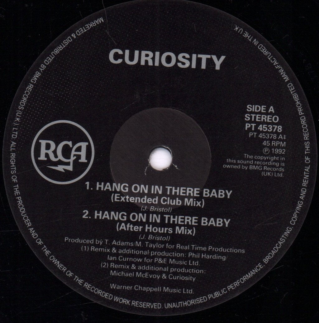 Curiosity - Hang On In There Baby - 12 Inch
