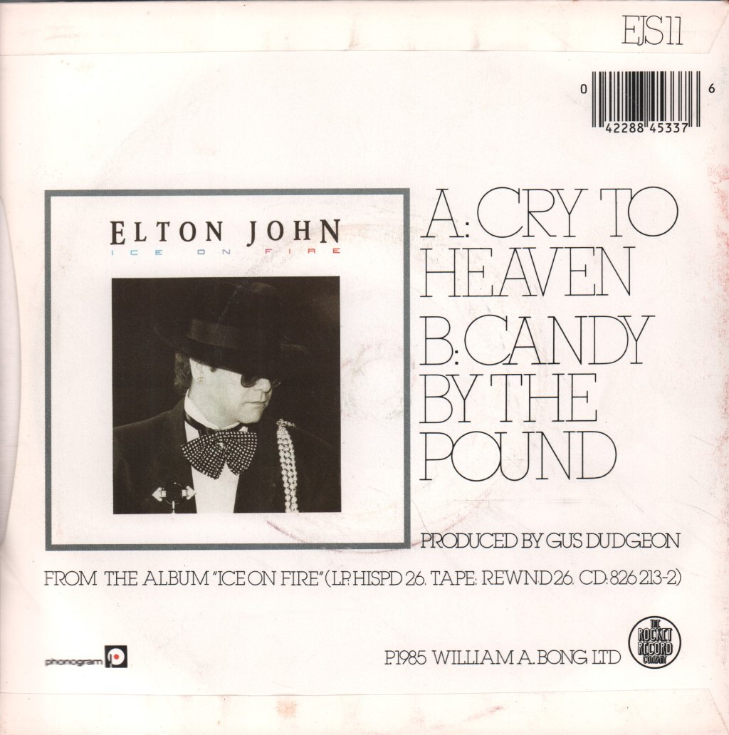 Elton John - Cry To Heaven - 7 Inch