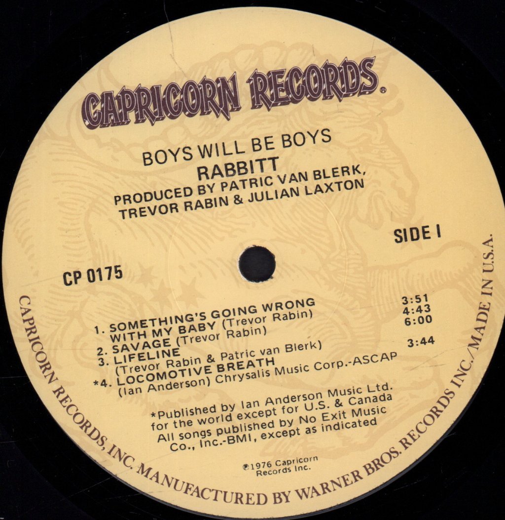 Rabbitt - Boys Will Be Boys - Lp