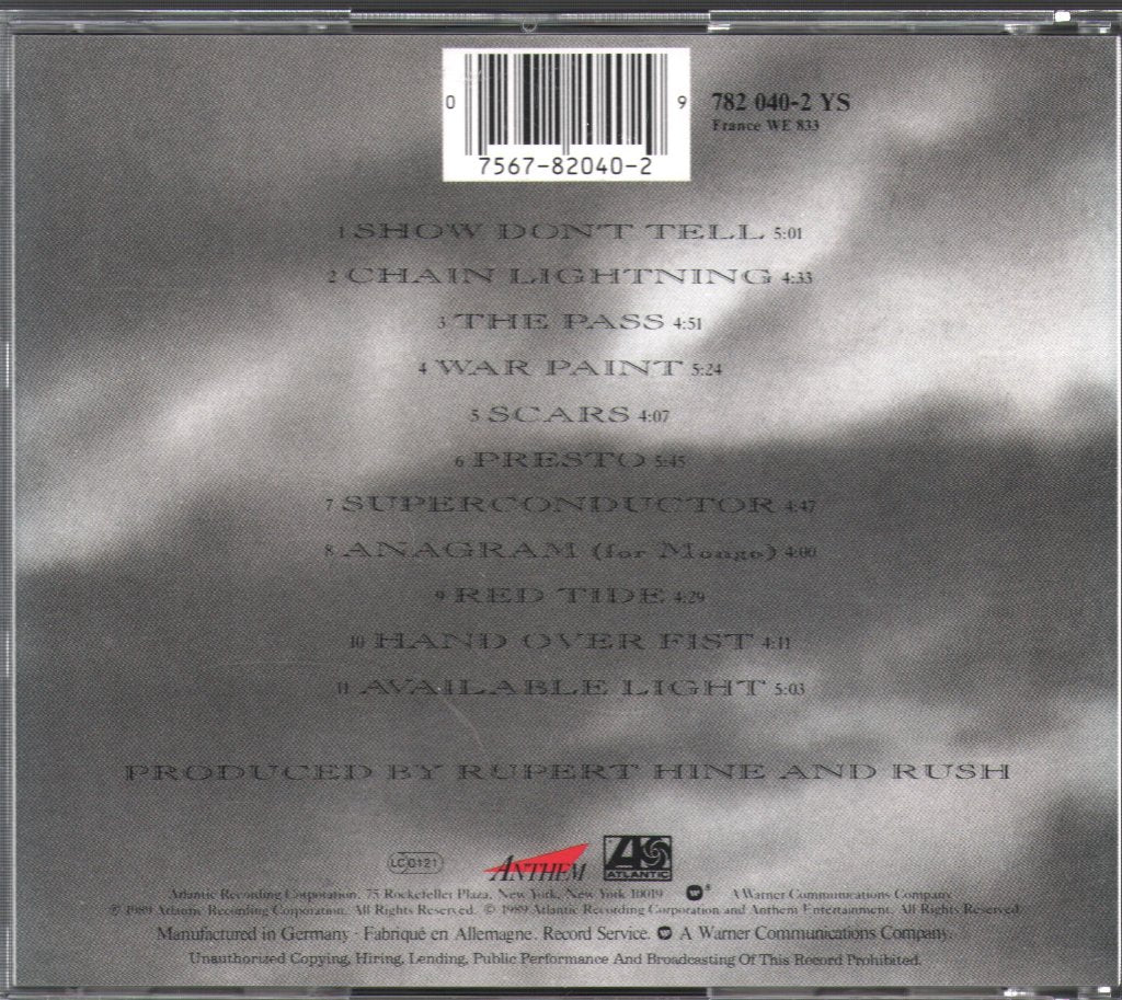 Rush - Presto - Cd